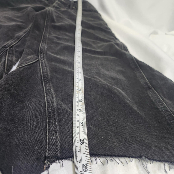 Free People We The Free Womens Ripple Wide Leg Cropped Pieced Jeans Size 25 - Picture 9 of 12